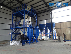 幹粉砂漿設備的綠色之行