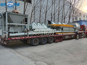 南京年產10萬噸幹粉砂漿攪拌設（shè）備（bèi）已發（fā）貨