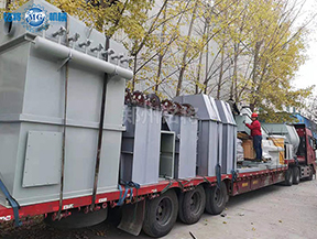 山東（dōng）威（wēi）海全自動幹混砂漿生產線已發貨