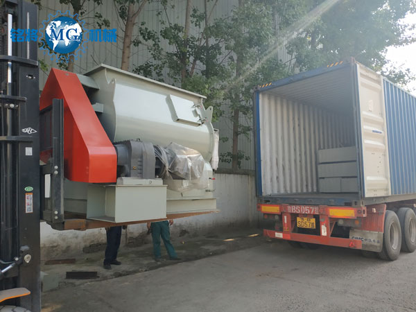 沙特半自動幹粉砂漿(jiāng)生產線(xiàn)已經發貨 沙特半自動幹粉砂漿生產線已經發貨