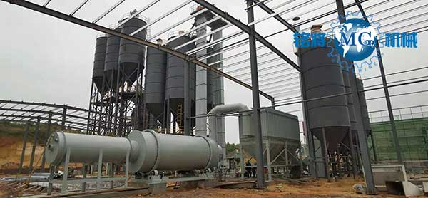 湖北雙（shuāng）信宜昌幹粉砂漿（jiāng）設備現場（chǎng）