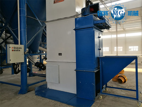 脈衝除塵(chén)器在幹粉砂漿生產線的使用 脈衝(chōng)除塵器在幹粉(fěn)砂漿生產線的使用