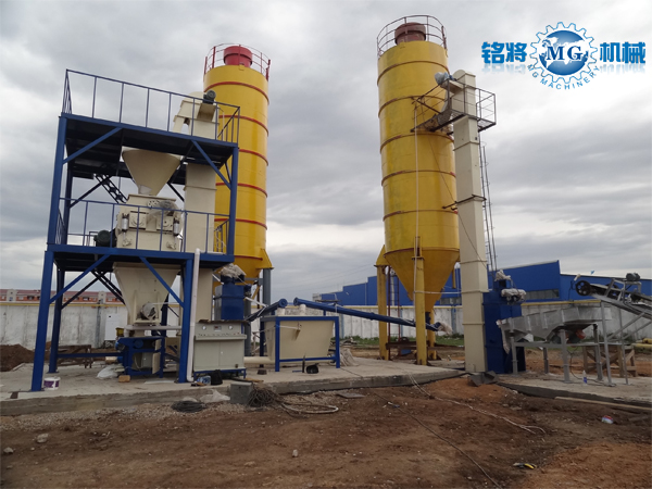 哈薩（sà）克斯坦全自動幹粉砂漿（jiāng）生產線