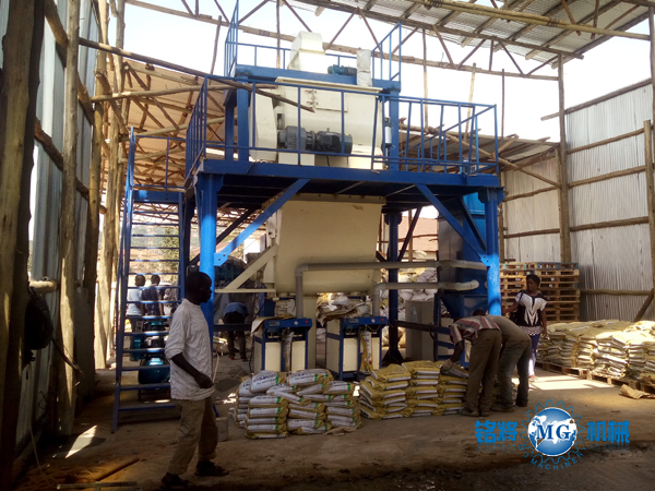 半自動幹粉砂漿生產線