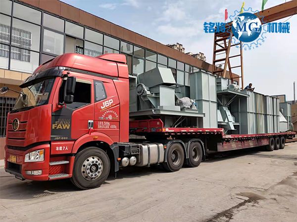 商丘虞城第二車幹粉砂漿設備裝車現場